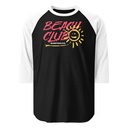 Beach Club Unisex 3/4 Sleeve Raglan Shirt