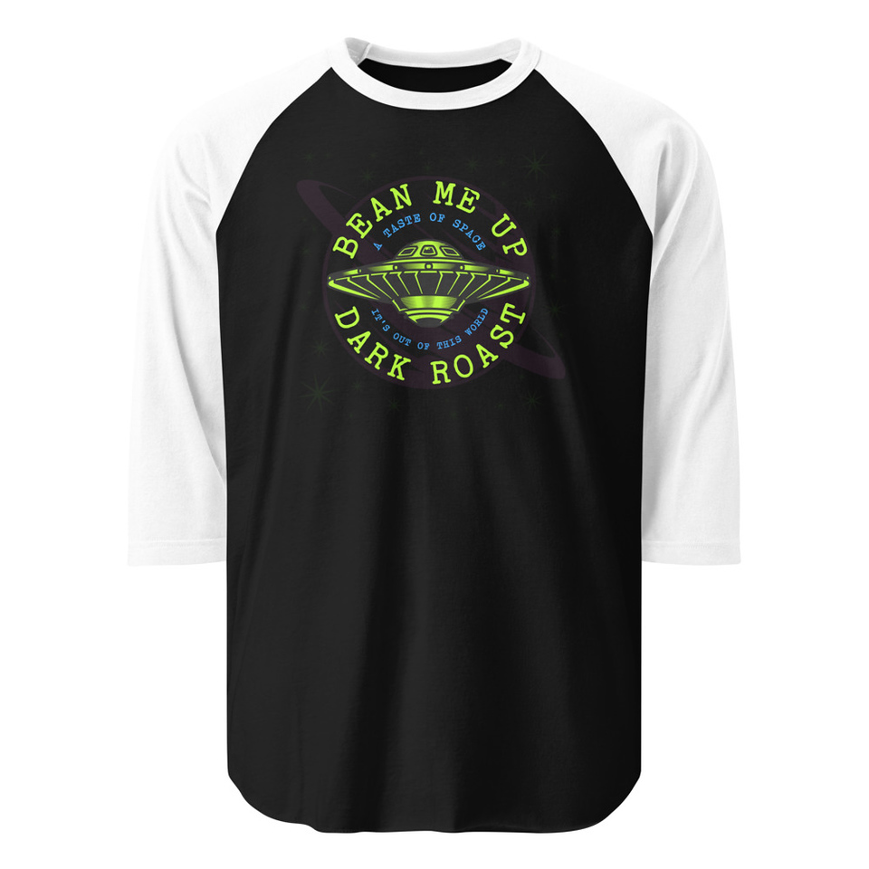 Bean Me Up Unisex 3/4 Sleeve Raglan Shirt