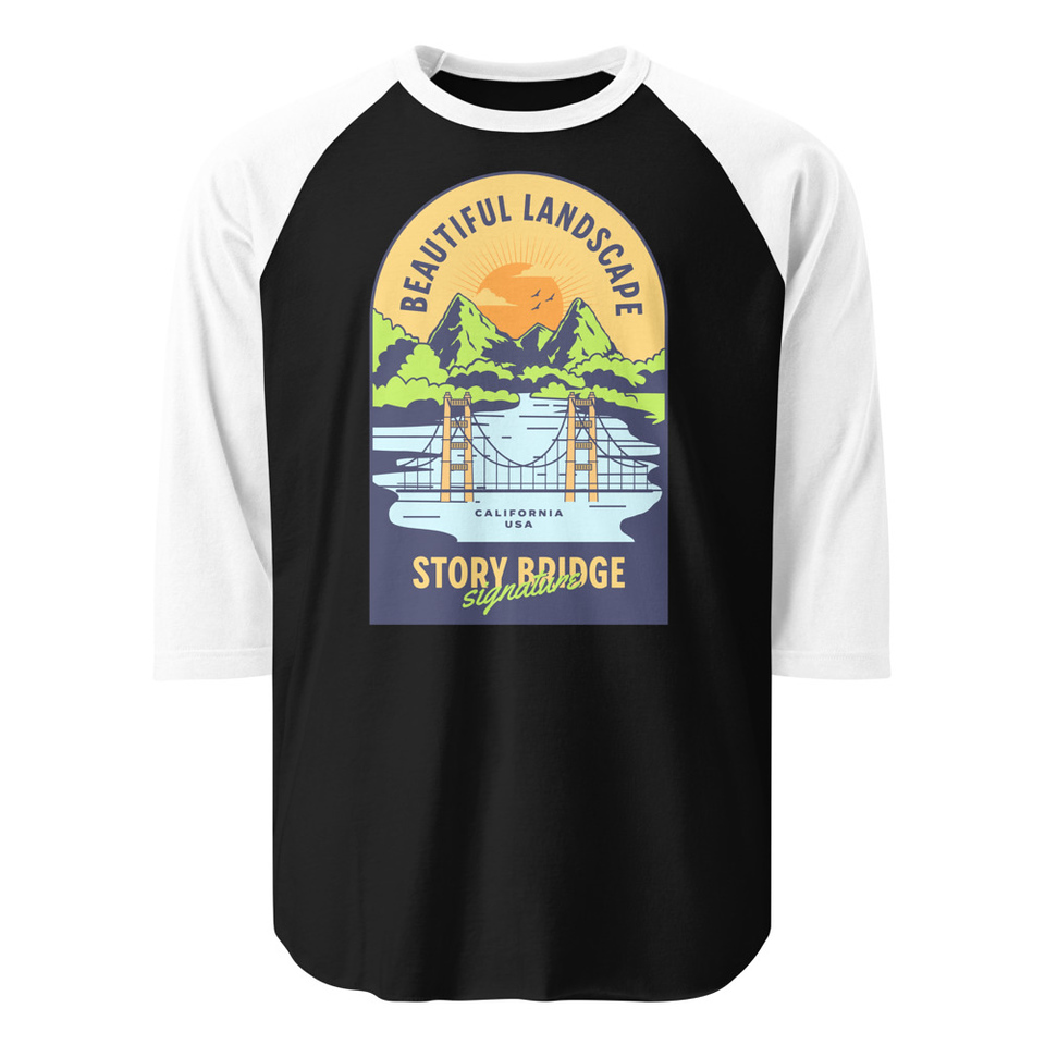 Beautiful Landscape - Outdoor Unisex 3/4 Sleeve Raglan Shirt