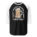 Beer Time - Father's Day Unisex 3/4 Sleeve Raglan Shirt