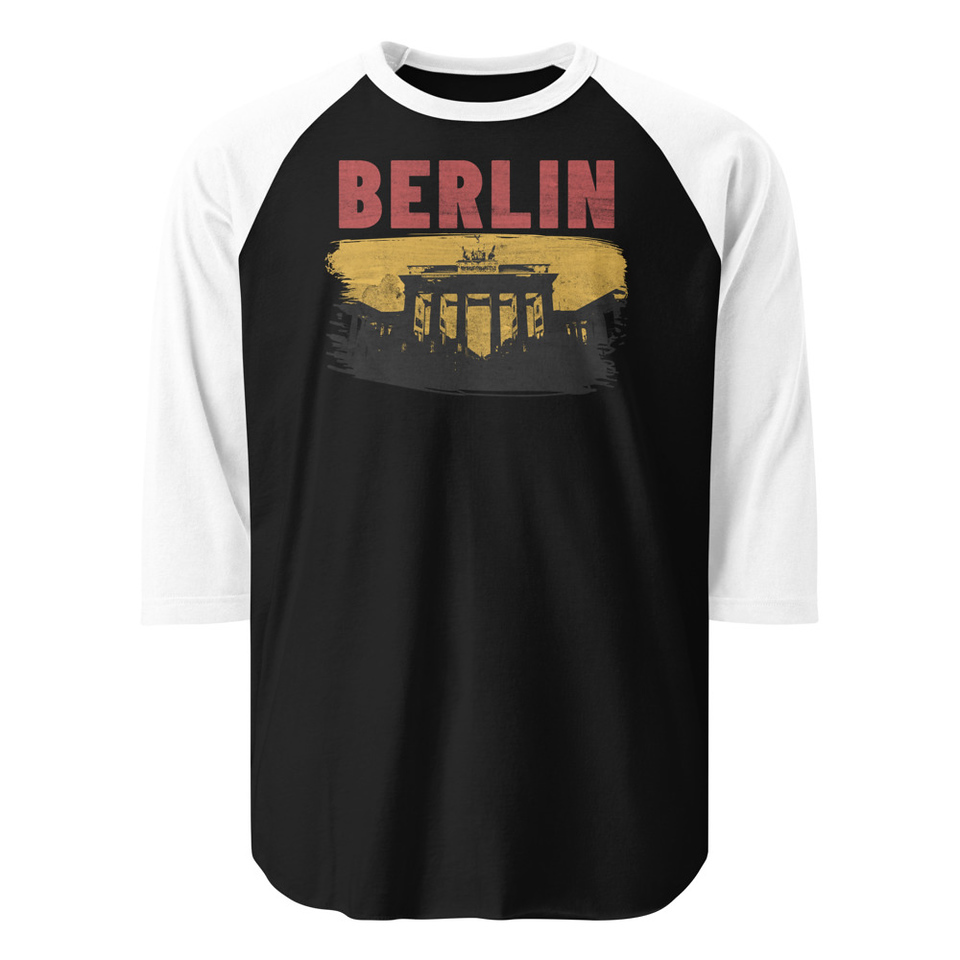 Berlin Unisex 3/4 Sleeve Raglan Shirt