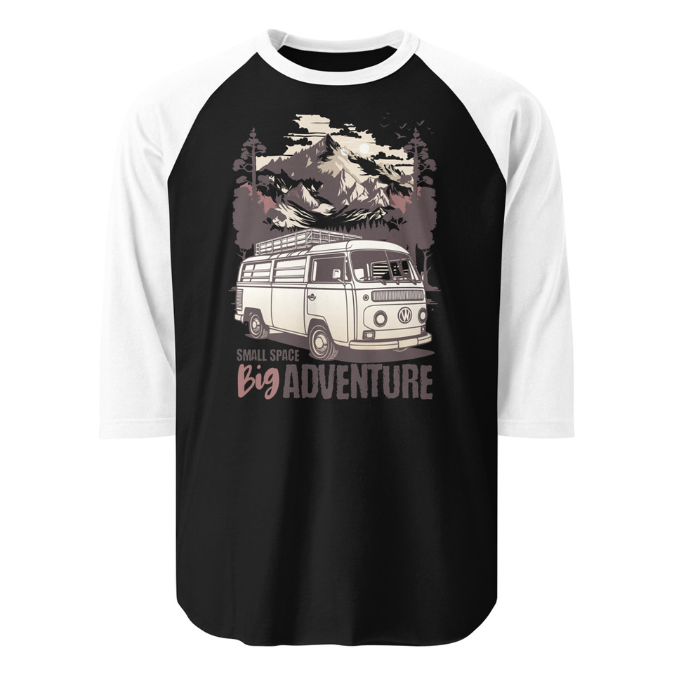 Big Adventure Unisex 3/4 Sleeve Raglan Shirt