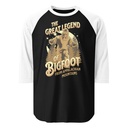 Bigfoot Legend  - Appalachian Forest Unisex 3/4 Sleeve Raglan Shirt