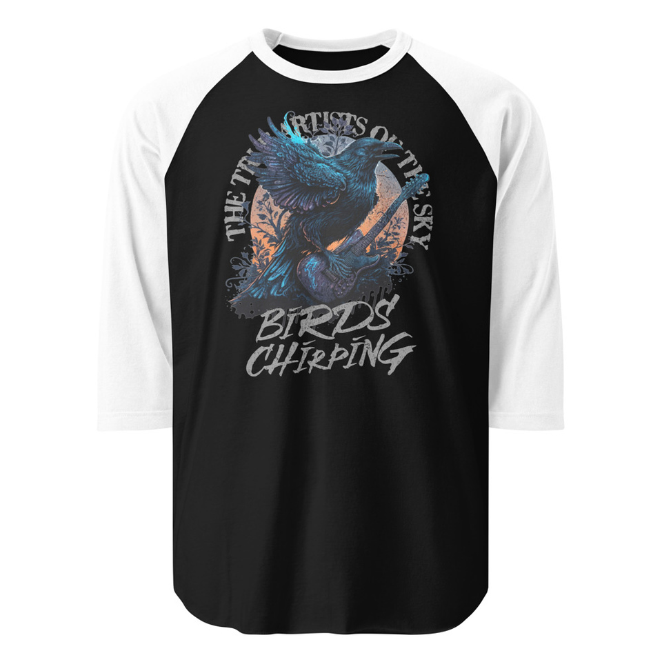 Birds Chirping Unisex 3/4 Sleeve Raglan Shirt