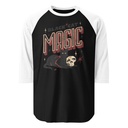 Black Cat Magic Unisex 3/4 Sleeve Raglan Shirt