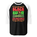 Black History Month Unisex 3/4 Sleeve Raglan Shirt