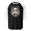 Black Metal - Hardcore skull theme design Unisex 3/4 Sleeve Raglan Shirt
