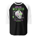 Blessing With Suffer Unisex 3/4 Sleeve Raglan Shirt