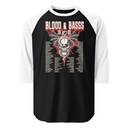 Blood & Basss - Snake and Skull Unisex 3/4 Sleeve Raglan Shirt