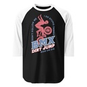 BMX Dirt Jump - Extreme Sports Unisex 3/4 Sleeve Raglan Shirt