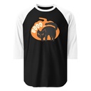 Boo - Scay Cute Cat Unisex 3/4 Sleeve Raglan Shirt