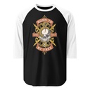 Born To Be Free - Skull Unisex 3/4 Sleeve Raglan Shirt