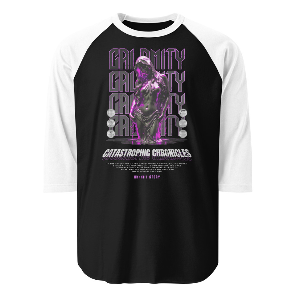 Calamity Streetwear Unisex 3/4 Sleeve Raglan Shirt