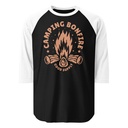 Camping Bonfire - Firewood Unisex 3/4 Sleeve Raglan Shirt