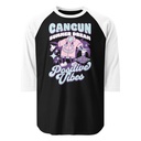 Cancun Positive Vibes Unisex 3/4 Sleeve Raglan Shirt