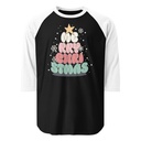 Cartoony Christmas Tree Unisex 3/4 Sleeve Raglan Shirt