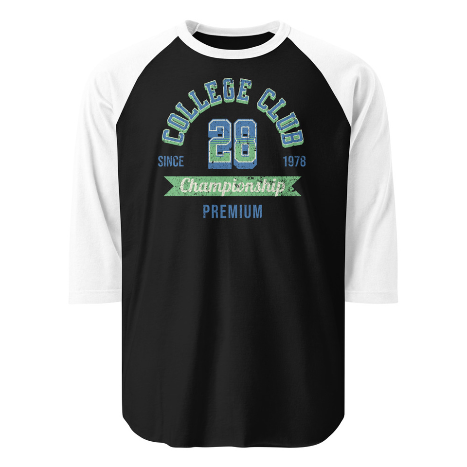 CC 28 Unisex 3/4 Sleeve Raglan Shirt