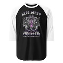 Cerberus Hell Hound Streetwear - Dark Aesthetic Unisex 3/4 Sleeve Raglan Shirt
