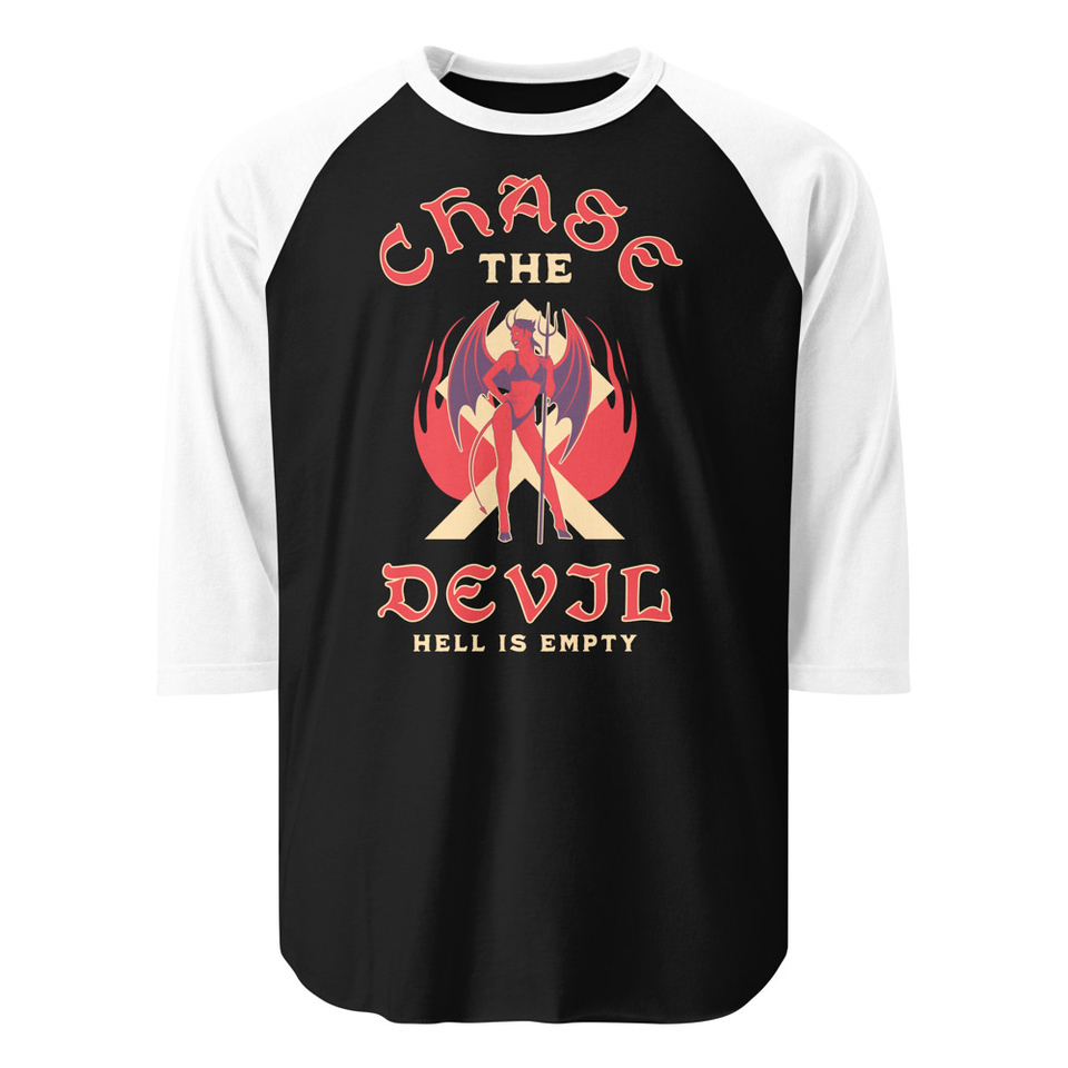 Chase The Devil Unisex 3/4 Sleeve Raglan Shirt