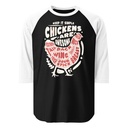 Chickens Are Awesome - Butcher Cuts Unisex 3/4 Sleeve Raglan Shirt