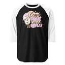 Coffee is Happiness - Retro Cartoon Mascot Unisex 3/4 Sleeve Raglan Shirt