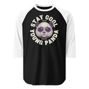Cool Panda with Sunglasses -  Unisex 3/4 Sleeve Raglan Shirt