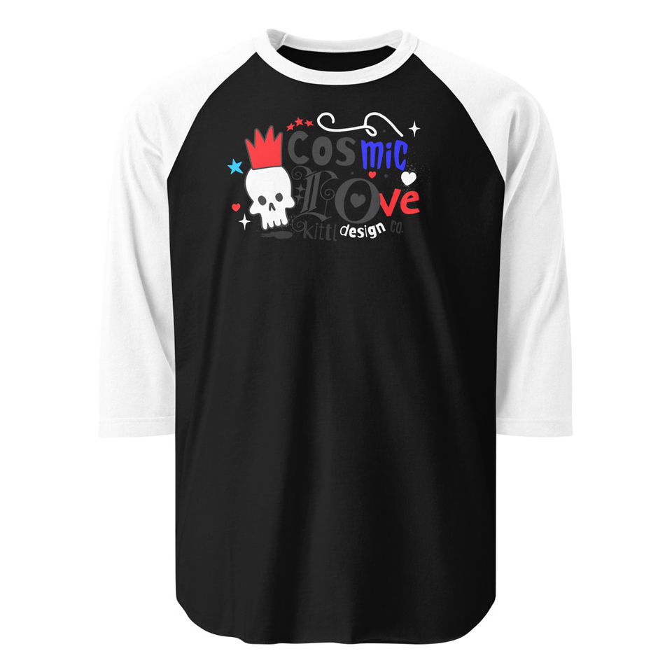 Cosmic Love Unisex 3/4 Sleeve Raglan Shirt
