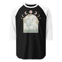 Cottagecore Frog Botanical Unisex 3/4 Sleeve Raglan Shirt