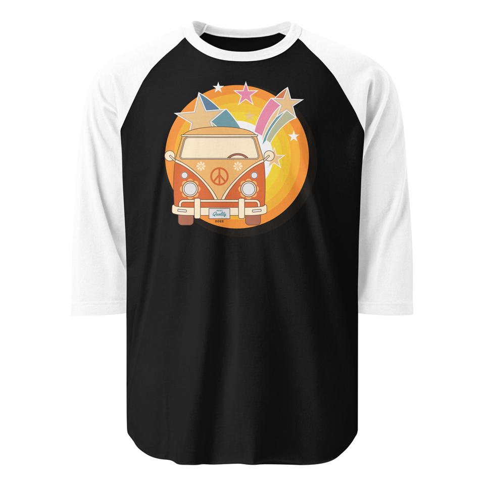 Crafted in Kittl Unisex 3/4 Sleeve Raglan Shirt