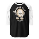 Creative Time Unisex 3/4 Sleeve Raglan Shirt
