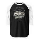 Custom Made Adventures Motors Old School Unisex 3/4 Sleeve Raglan Shirt