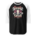 Death Skull - Flower Unisex 3/4 Sleeve Raglan Shirt