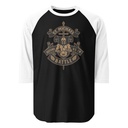 Defend us in battle - Knight with sword Unisex 3/4 Sleeve Raglan Shirt