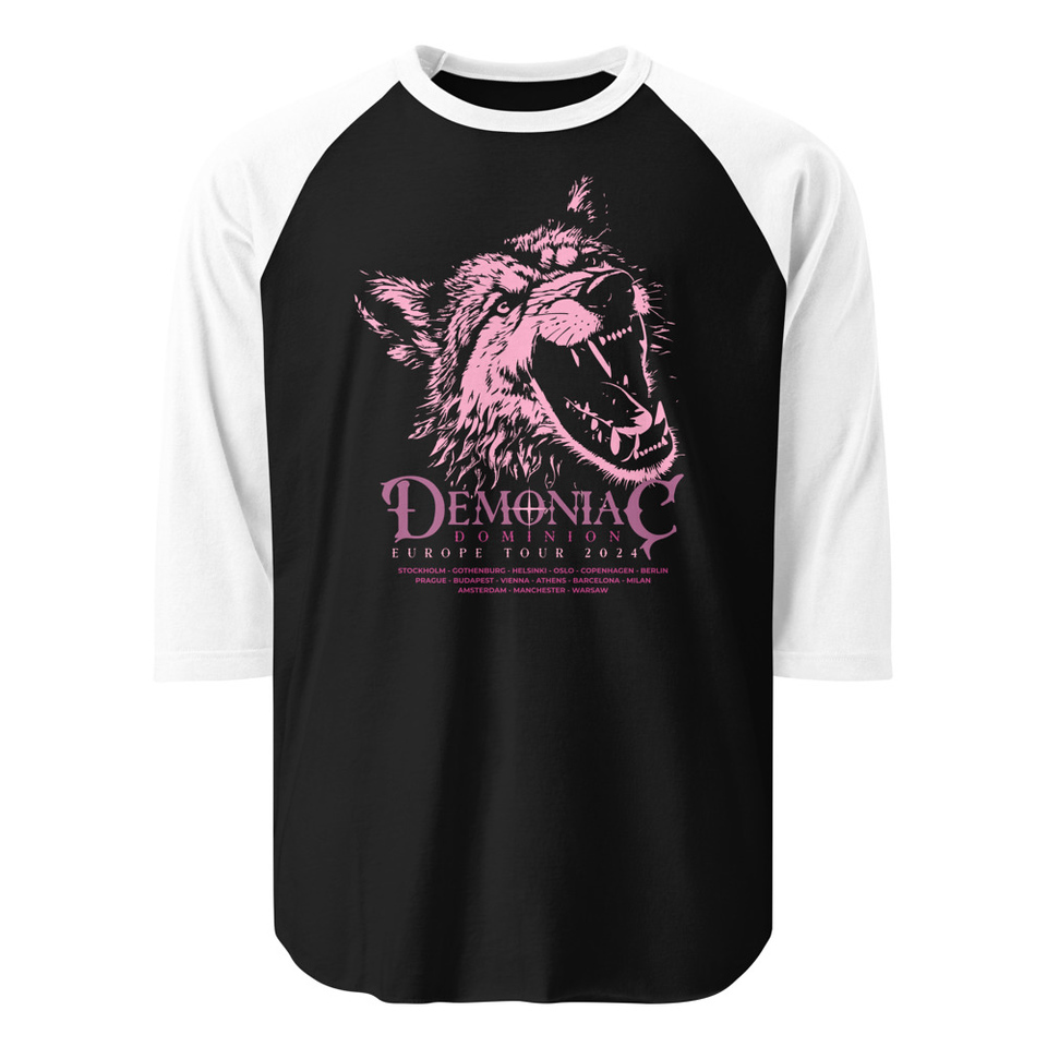 Demoniac Dominion Unisex 3/4 Sleeve Raglan Shirt