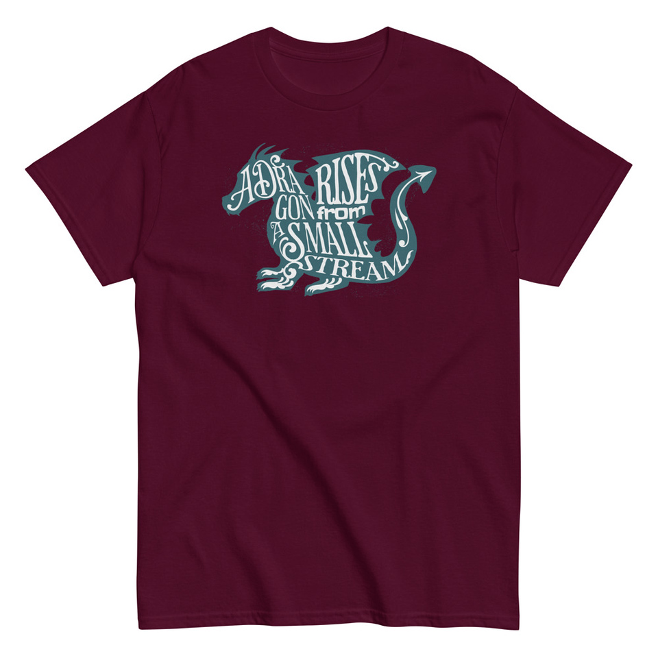 A Dragon Rises - Typographic Lettering Unisex Classic Tee