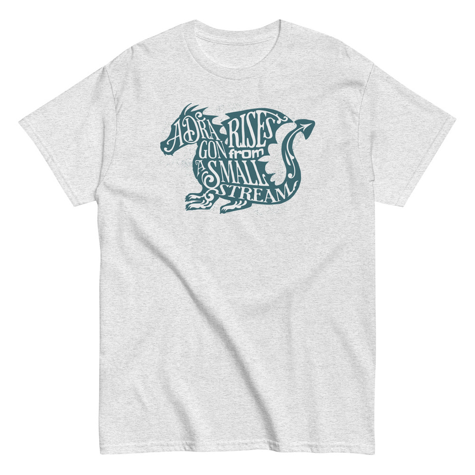A Dragon Rises - Typographic Lettering Unisex Classic Tee