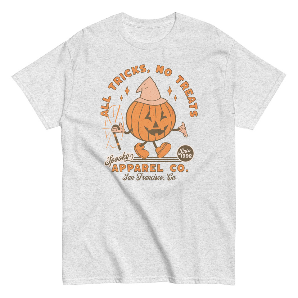 All Tricks No Treats - Pumpkin Mascot Unisex Classic Tee