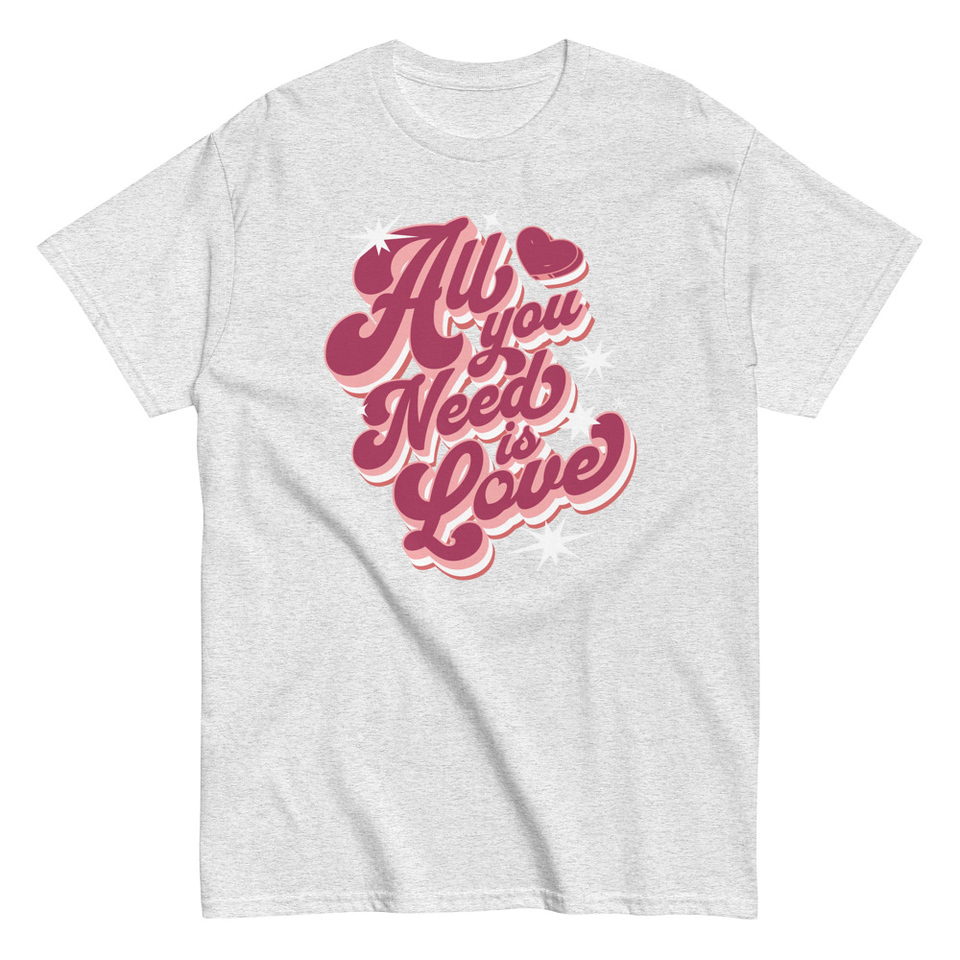 All You Need is Love - Retro Valentines Day Unisex Classic Tee