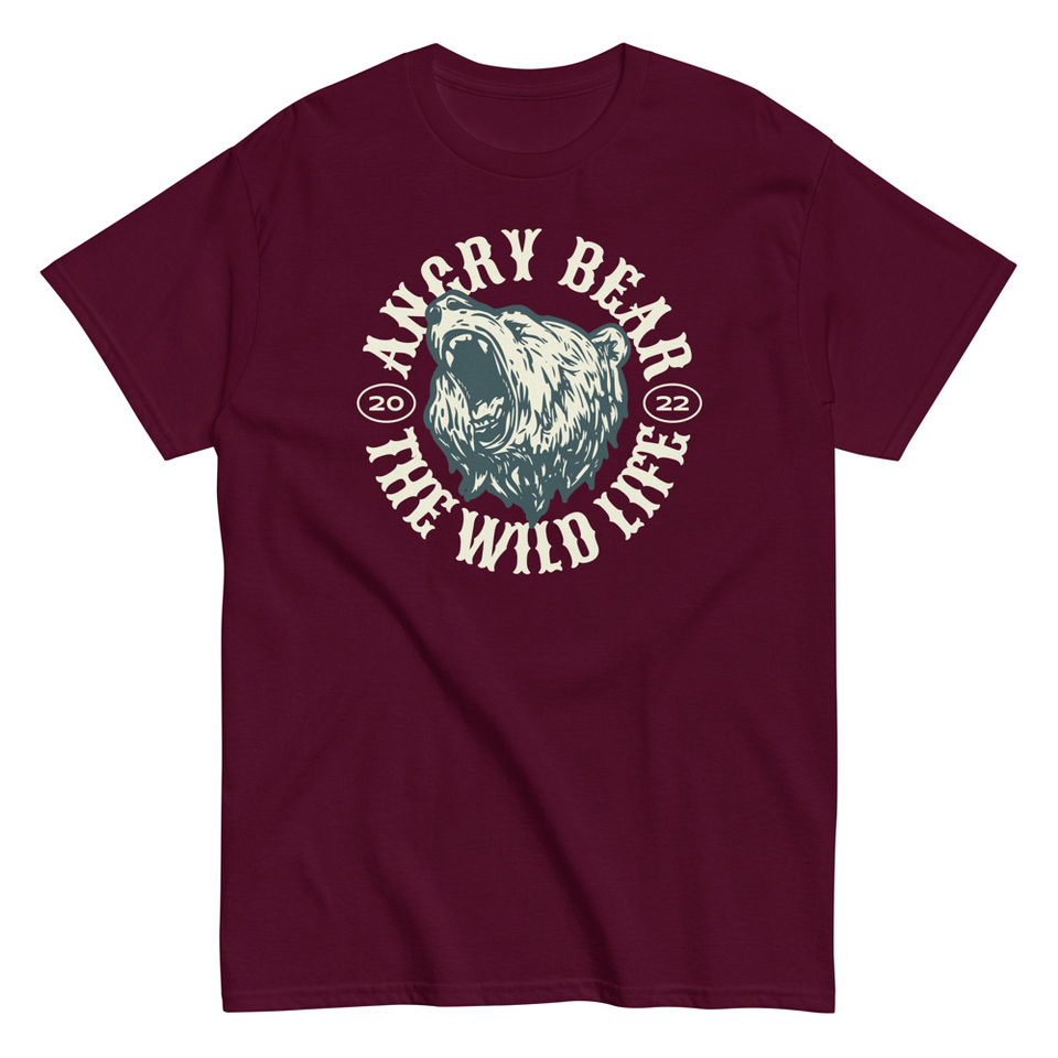 Angry Bear - Wild Life Animal Unisex Classic Tee