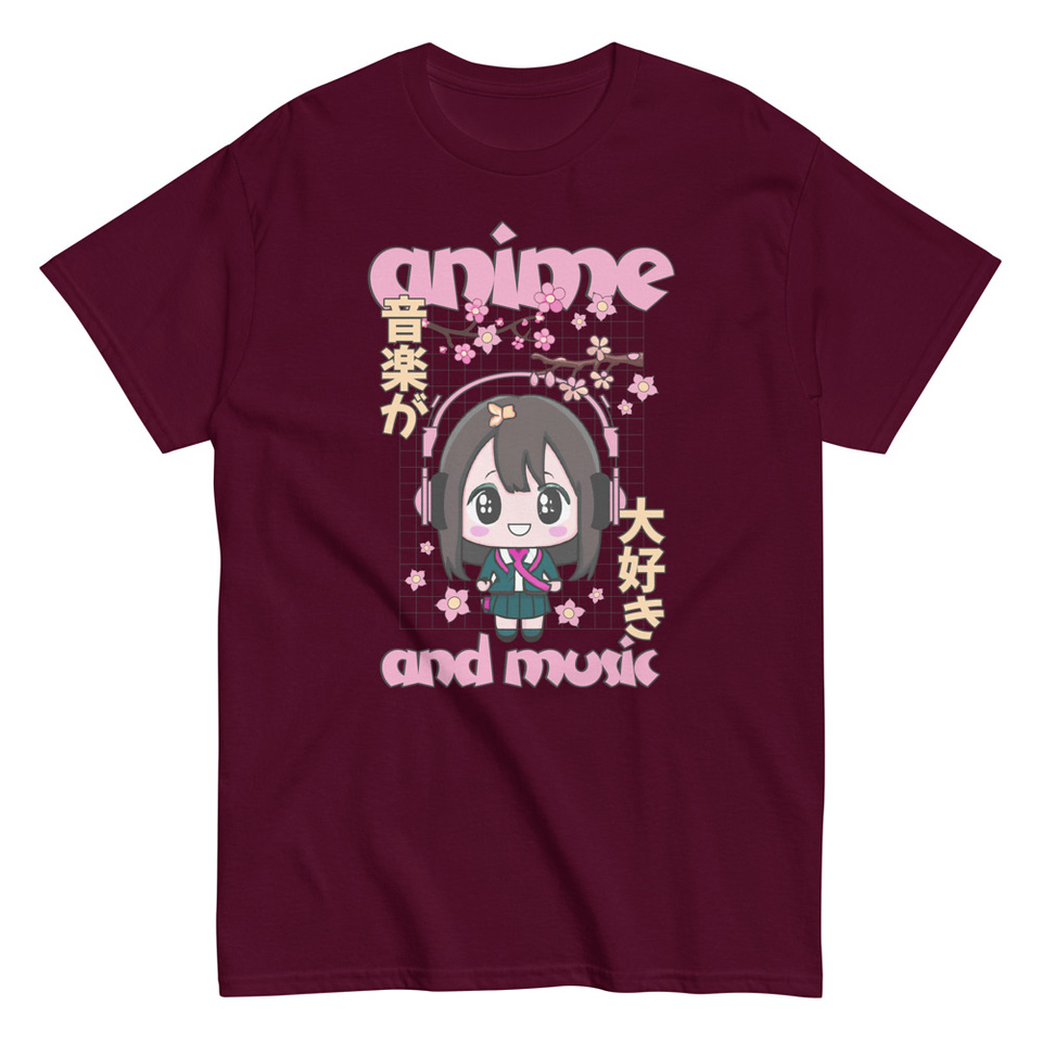 Anime and Music Unisex Classic Tee