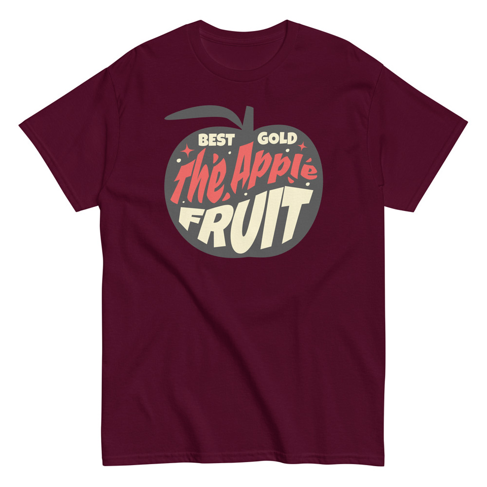 Apple Fruit - Typographic Lettering Unisex Classic Tee