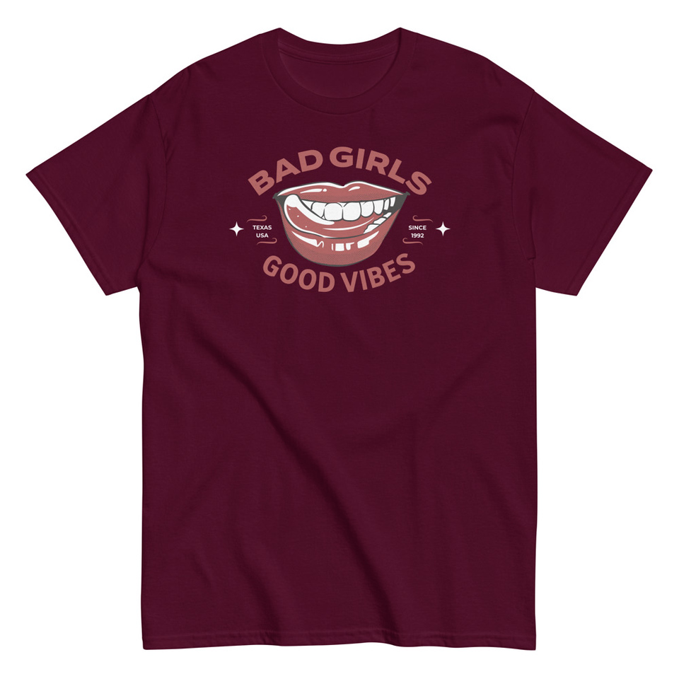 Bad Girls Good Vibes - Sexy Lips Unisex Classic Tee