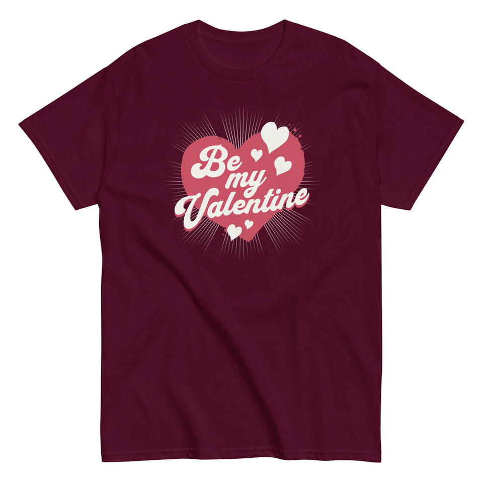 Be my Valentine - Love Heart Unisex Classic Tee