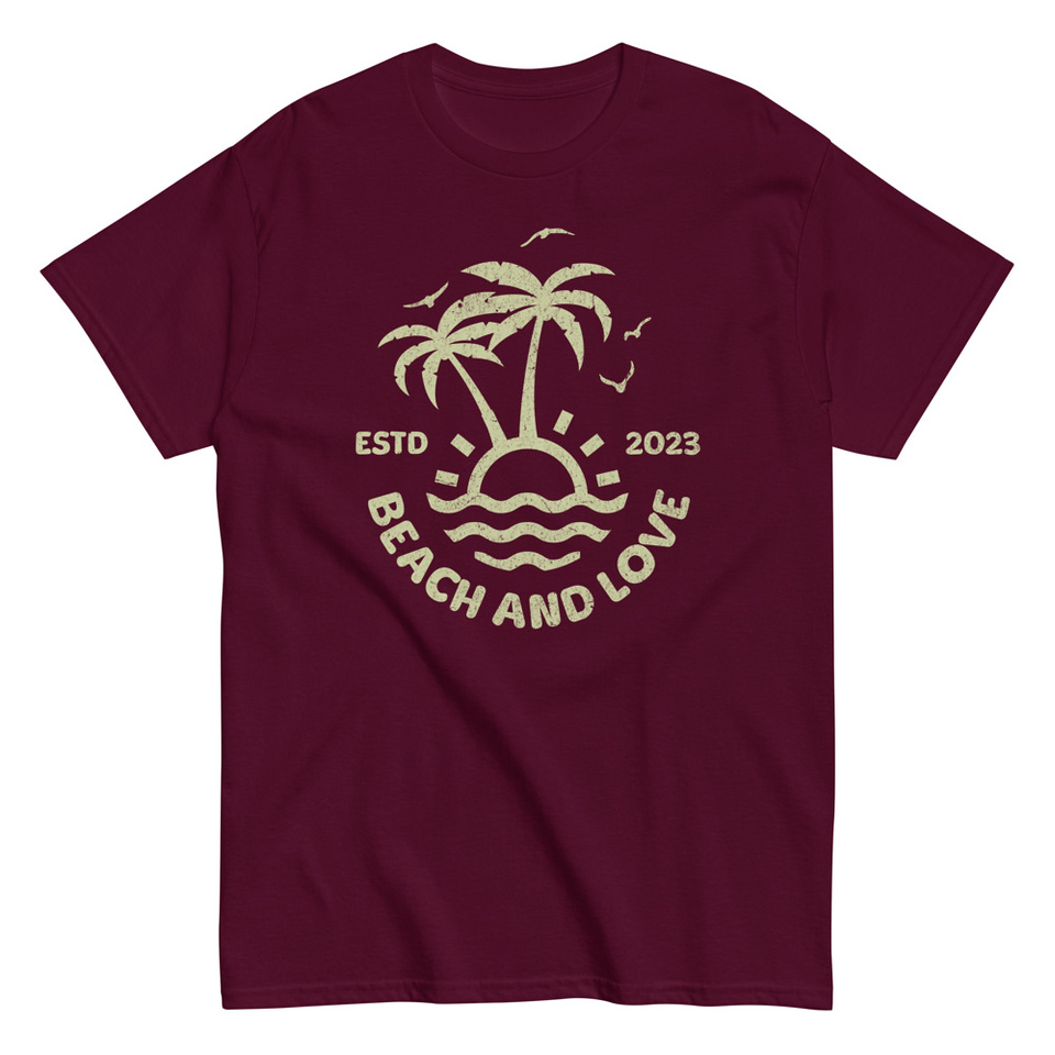Beach and Love Unisex Classic Tee