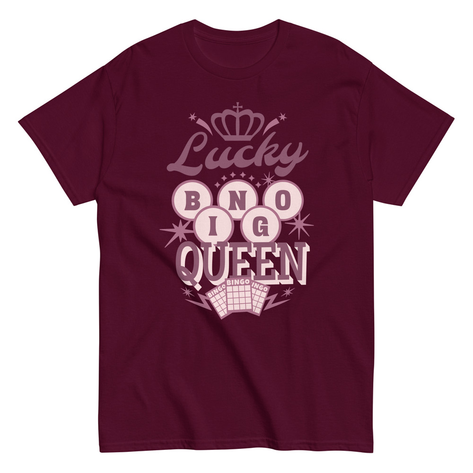 Bingo Queen - Retro Crown Unisex Classic Tee