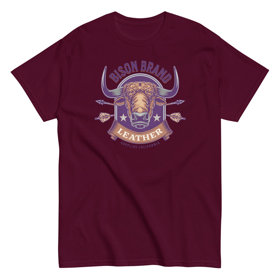 Bison Brand Leather - Animal Unisex Classic Tee