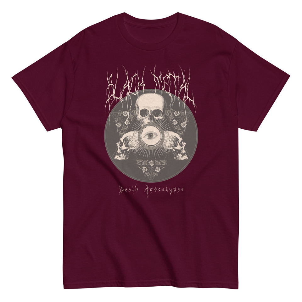 Black Metal - Hardcore skull theme design Unisex Classic Tee