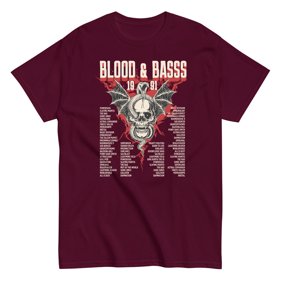 Blood & Basss - Snake and Skull Unisex Classic Tee