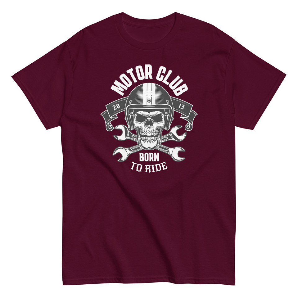 Born to Ride - Biker Club Skull  Unisex Classic Tee