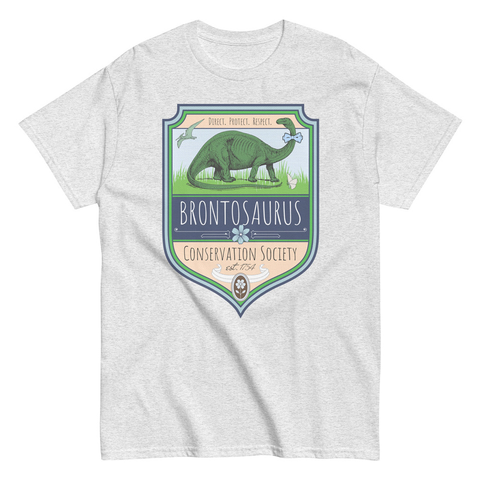 Brontosaurus Conservation Society Unisex Classic Tee